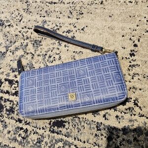 Anne Klein Gold and Blue Wristlet